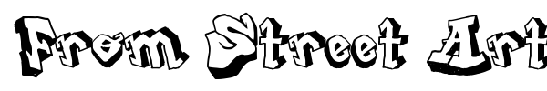 From Street Art font preview